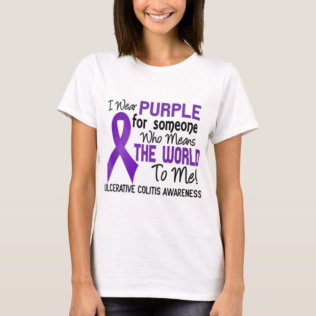 Camiseta Colitis Ulcerativa Significa Mundo Para Mí 2 (Anverso)