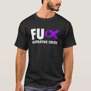 Camiseta Colitis ulcerosa FU Cinta púrpura - Ulceración C