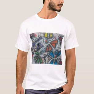 Camiseta Collage abstracto de billetes de lotería