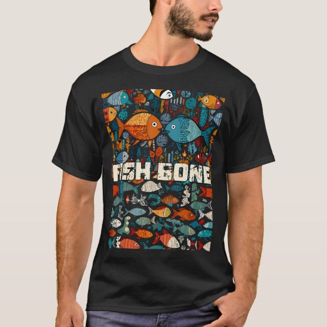Camiseta Collage Artístico Fishbone ver 2 (Anverso)