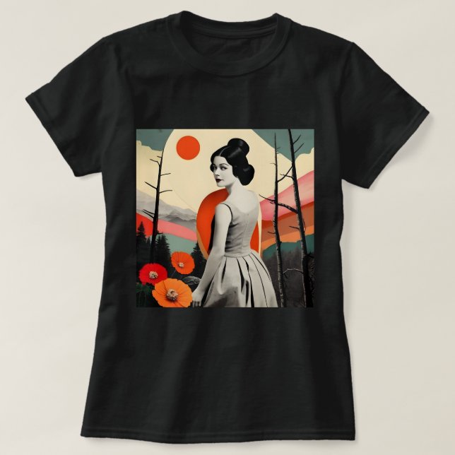 Camiseta Collage artístico vintage T-Shirt (Diseño del anverso)