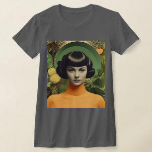 Camiseta Collage botánico vintage