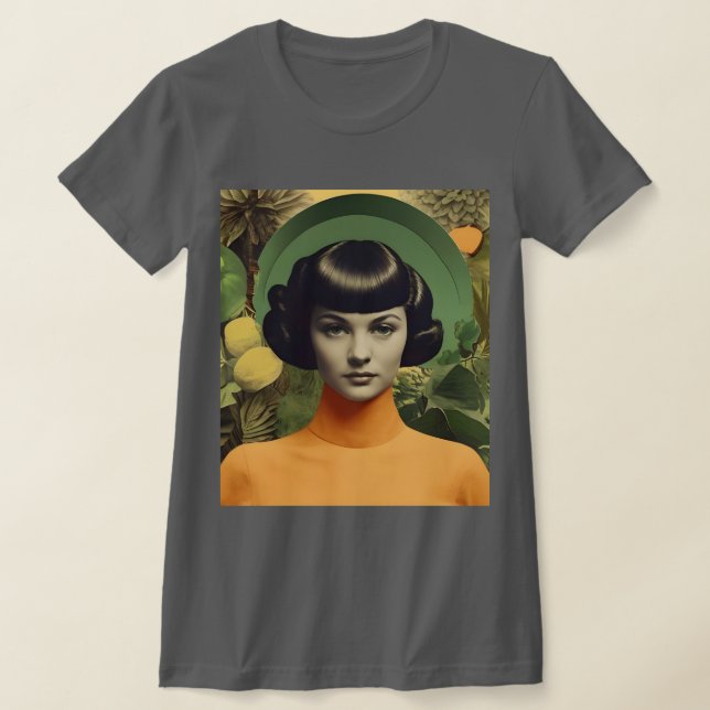 Camiseta Collage botánico vintage (Distribución)