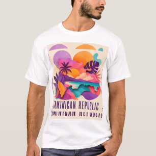 Camiseta Collage caribeño contemporáneo de República Domini