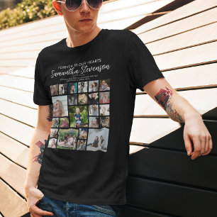 Camiseta Collage conmemorativo personalizado de 24 fotos