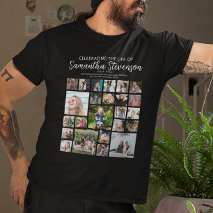 Camiseta Collage conmemorativo personalizado de 24 fotos
