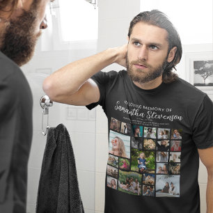 Camiseta Collage conmemorativo personalizado de 24 fotos