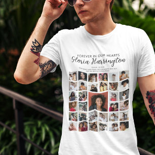 Camiseta Collage conmemorativo personalizado de 33 fotos