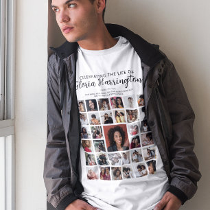 Camiseta Collage conmemorativo personalizado de 33 fotos