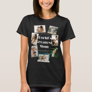 Camiseta Collage de 7 fotos de la mejor mamá del mundo