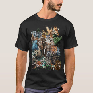 Camiseta Collage de acuarela
