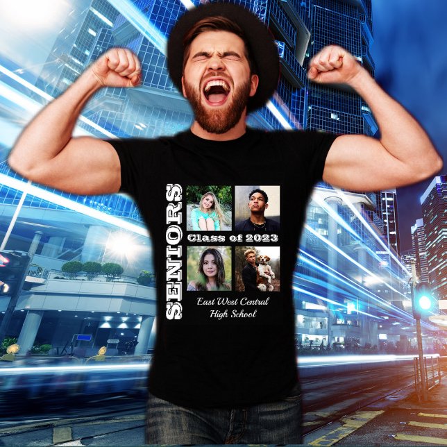 Camiseta Collage de amigos de clase superior 4 Photo 2023 (Subido por el creador)