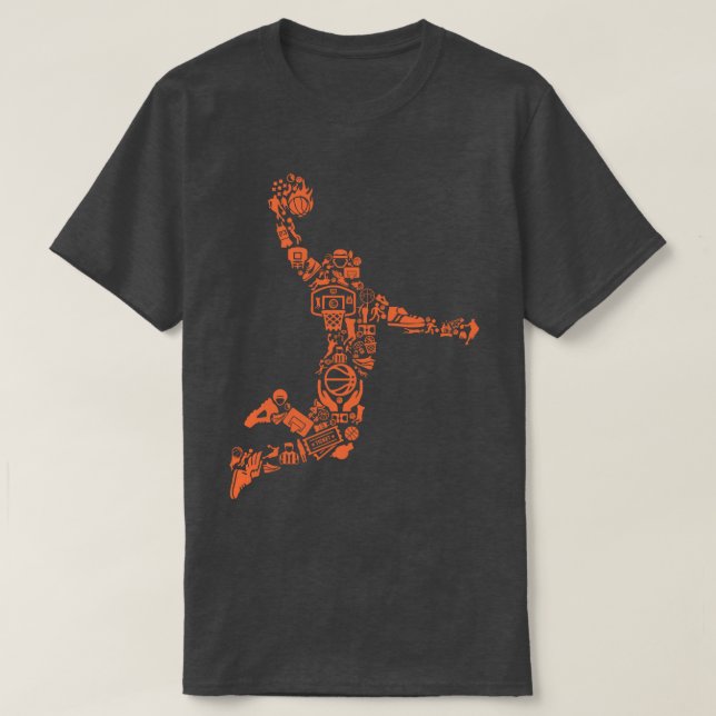 Camiseta Collage de baloncesto (Diseño del anverso)
