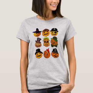 Camiseta Collage de calabazas espumosas, disfraz de Hallowe