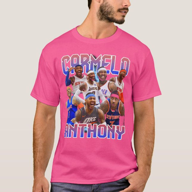 Camiseta Collage de Carmelo Anthony Retro (Anverso)