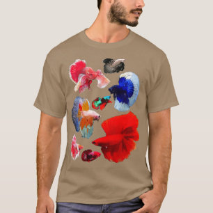 Camiseta Collage de color Betta Fish