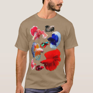 Camiseta Collage de color Betta Fish