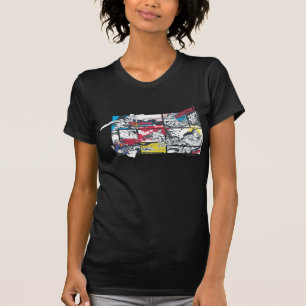 Camiseta Collage de cómic de Superman