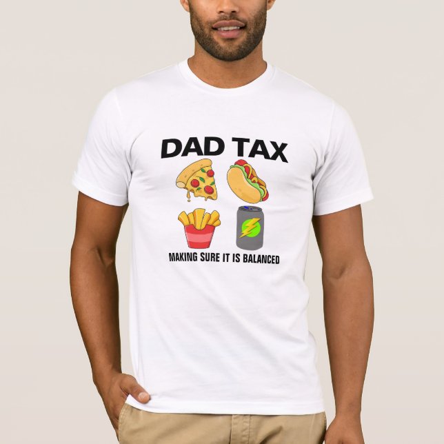 Camiseta Collage de comida basura en dieta equilibrada | Ma (Anverso)
