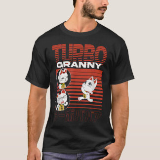 Camiseta Collage de Dan Da Dan Running Turbo Granny Cat