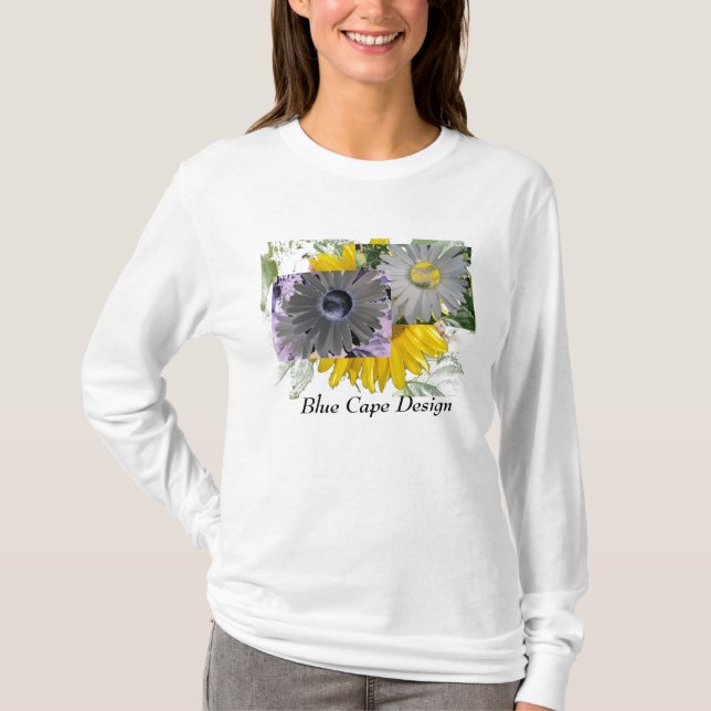 Camiseta Collage de flor (Anverso)