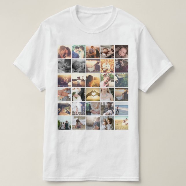 Camiseta Collage de fotos (Diseño del anverso)