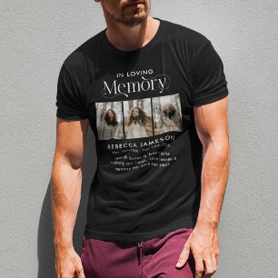 Camiseta Collage de fotos conmemorativo "en memoria amorosa