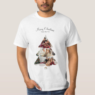 Camiseta Collage de fotos creativo y moderno de árbol de Na