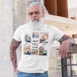 Camiseta Collage de fotos de abuelos y nietos<br><div class="desc">Celebra el amor de Poppy con la camiseta del "Abuelo Admidera Collage de fotos". Este té personalizado presenta un collage de preciadas fotos que capturan momentos especiales con sus nietos. Está construido con una tela suave y duradera y ofrece confort y estilo. El diseño personalizado y la vibrante impresión hacen...</div>