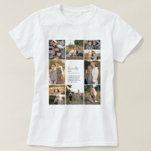 Camiseta Collage de fotos de definición de la familia LGBT 