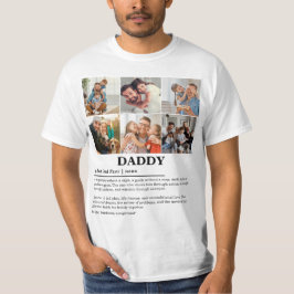 Camiseta Collage de fotos de definición de papi personaliza
