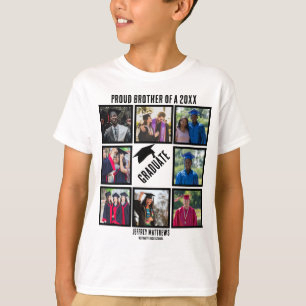 Camiseta Collage de fotos de graduación de personalizado Or