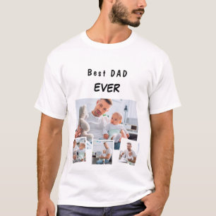 Camiseta Collage de fotos de la familia papá padre