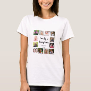 Camiseta Collage de fotos de la oferta de nombre de familia