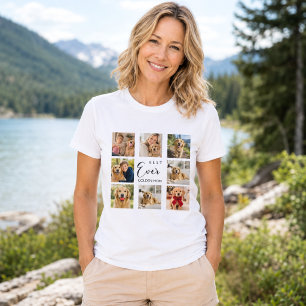 Camiseta Collage de fotos de Madre con Retriever Dorado