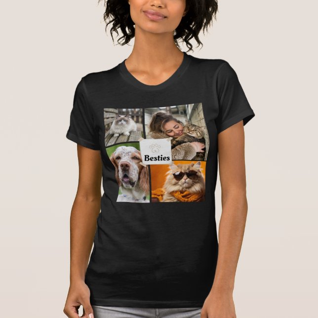 Camiseta Collage de fotos De personalizable Para Los Amante (Anverso)