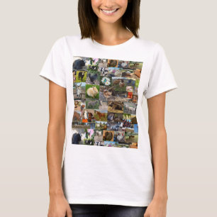 Camiseta Collage de fotos de vida de la granja,