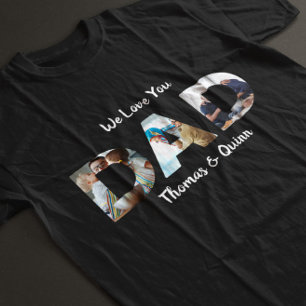 Camiseta Collage de fotos del Día del Padre