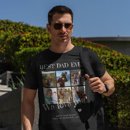 Camiseta Collage de fotos del Día del Padre mejor papá jamá