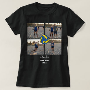 Camiseta Collage de fotos del jugador de voleibol personali