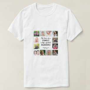 Camiseta Collage de fotos del presupuesto de bendición fam