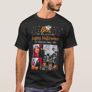 Camiseta Collage de fotos Halloween de calabaza boina jack-