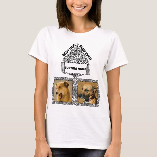 Camiseta Collage de fotos Mascota de Perro Perro Personaliz (Anverso)