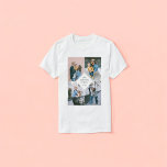 Camiseta Collage de fotos moderno simple<br><div class="desc">Collage de fotos moderno y simple perfecto para la familia.</div>