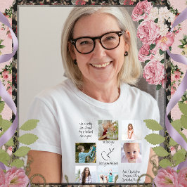 Camiseta Collage de fotos moderno te queremos a las mujeres