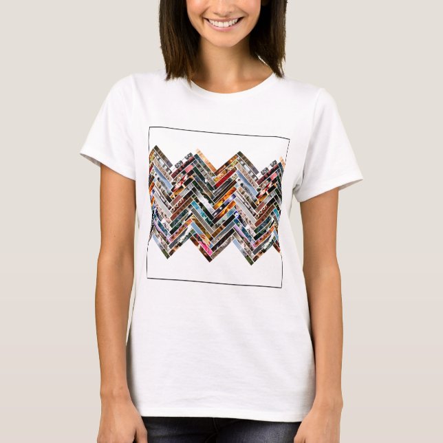 Camiseta Collage de fotos multi (Anverso)