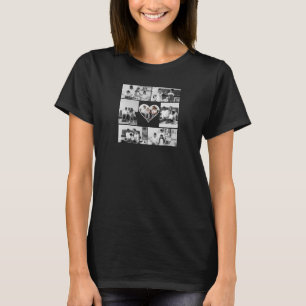 Camiseta Collage de fotos negro y blanco 7