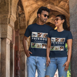 Camiseta Collage de fotos para siempre de los amigos azules