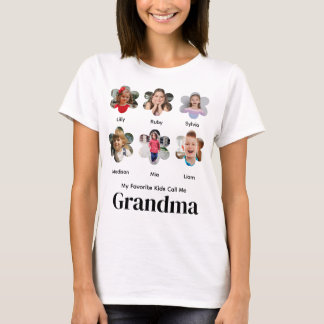 Camiseta Collage de Fotos Personalizadas Mis Hijos Favorito