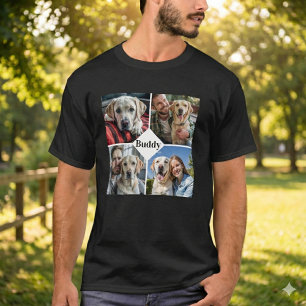 Camiseta Collage de Fotos Personalizadas para Amantes de Pe